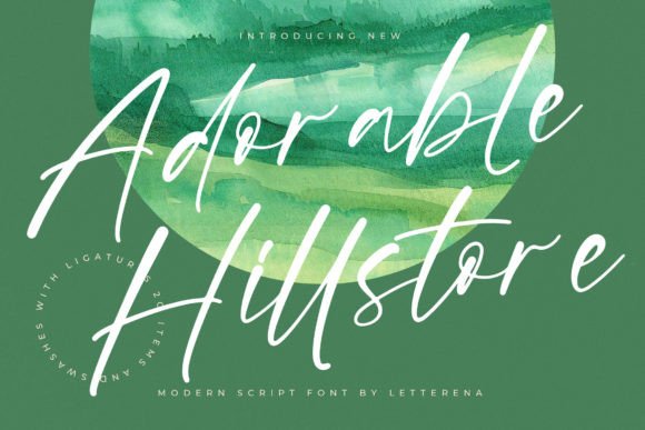 Adorable Hillstore Font for Crafters