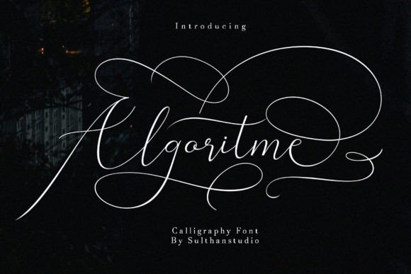 Algoritme: A Stylish Script Font