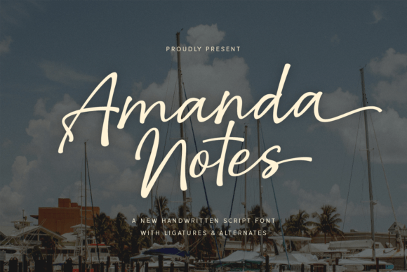 Amanda Notes: A Handwritten Script for Elegant Design