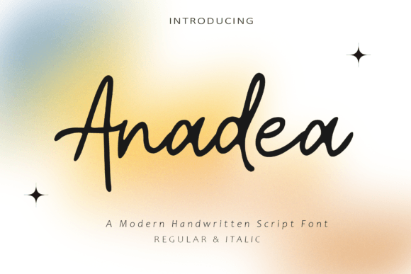 Anadea: A Script Font for Elegant Web Design