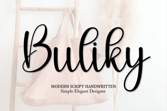 Buliky Font: Handwritten Elegance for Editorial Design
