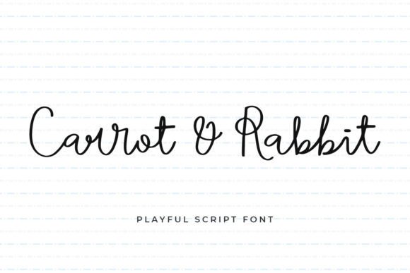 Carrot Rabbit: A Playful Script Font