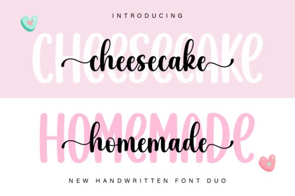 Cheesecake Homemade Duo Font