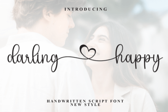 Darling Happy Font: Elegant Script for Digital Marketing