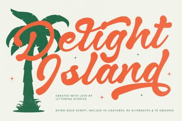 Delight Island Font: Elegant Script for Designers