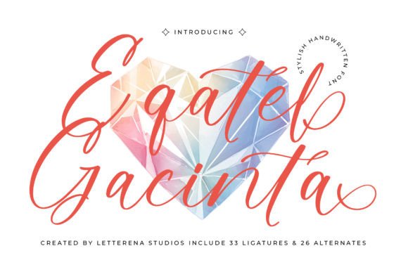 Eqatel Gacinta: A Stylish Script Font for Small Business Branding