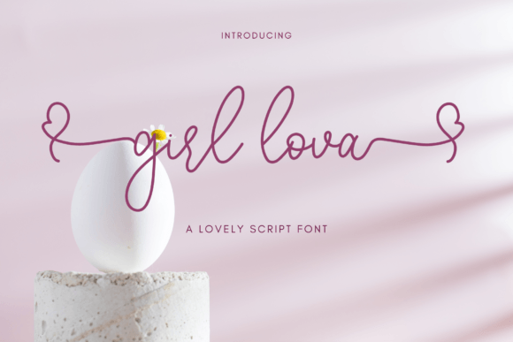 Girl Lova: A Script Font for Elegant Design