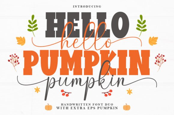 Hello Pumpkin Duo: A Font That Makes Your Brand Shine