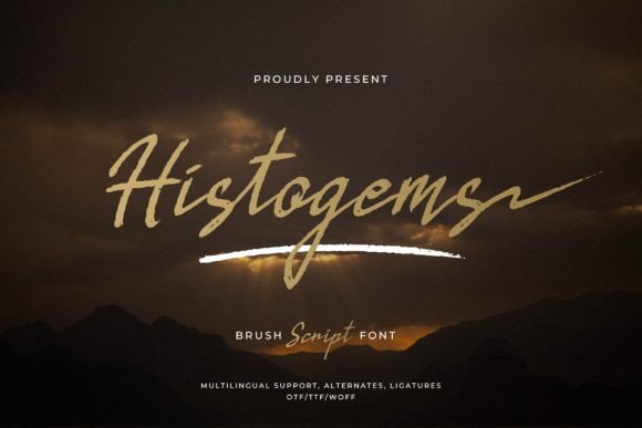 Histogems Font: Elevate Your Digital Brand with Script Typography
