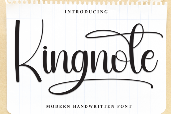 Kingnote: A Script Font for Elegance in Editorial Design