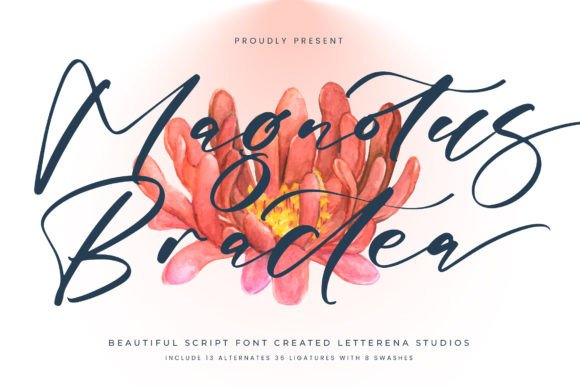 Magnotus Bractea: A Luxurious Script Font for Campaign Impact