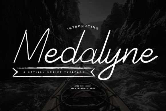 Medalyne: A Script Font for Creative Projects