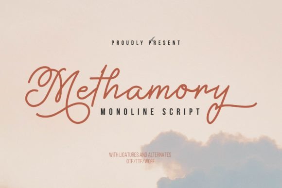 Methamory: A Script Font for Web Design