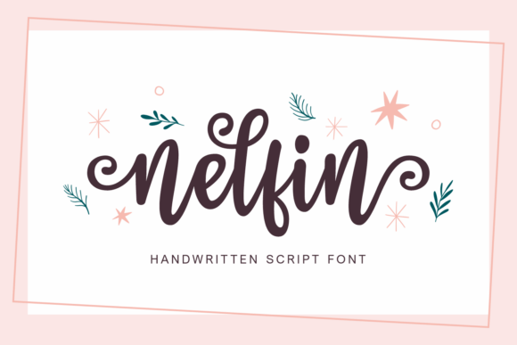 Nelfin: A Handwritten Script Font for Web Design