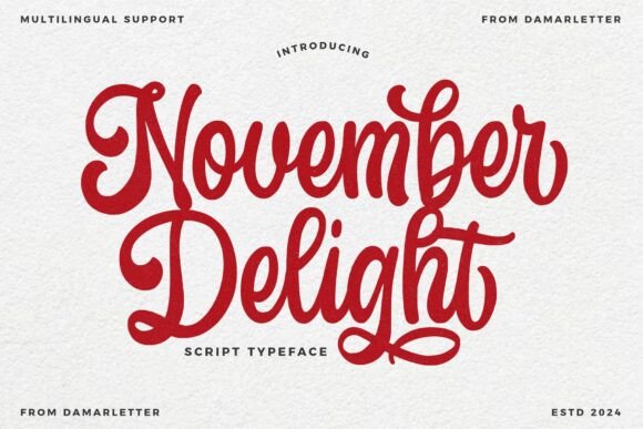 November Delight Font for Bold Campaigns