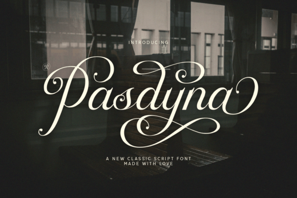 Pasdyna: Elegant Script Font for Craft Creators