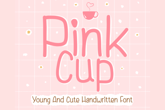 Pink Cup Font: Playful Script for Web Design