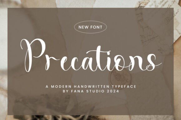 Precations Font: Elegant Script for Editorial Design