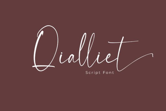 Qialliet: Elegant Script Font