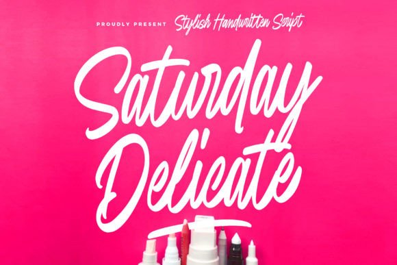 Saturday Delicate Font for Business