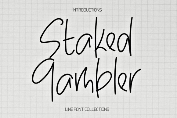 Staked Gambler Font for Creative Makers