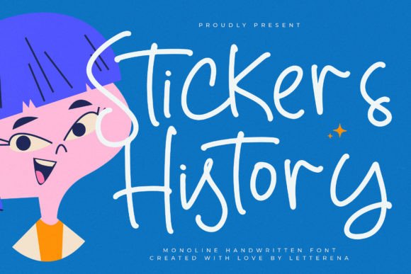 Stickers History Font for Business