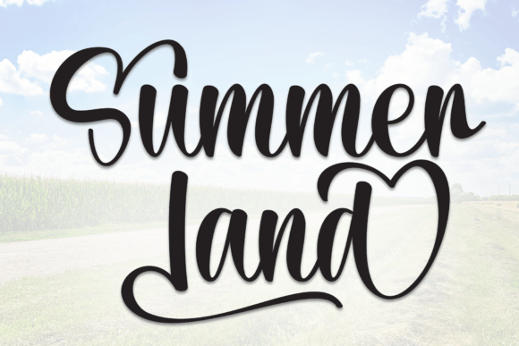 Summer Land Font for Creative Projects