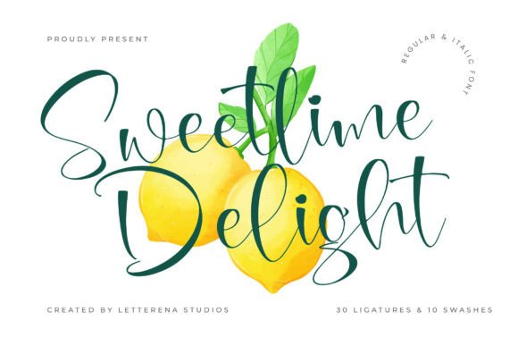 Sweetlime Delight: A Luxe Script for Business Branding